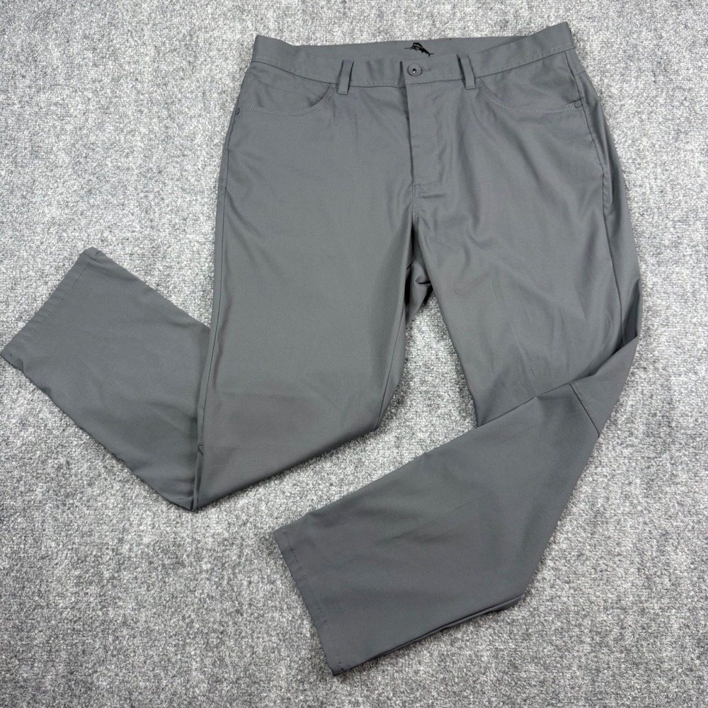 Tommy Bahama Boracay Pants Mens 36x30 Gray 5-Pocket Performance Stretch Golf